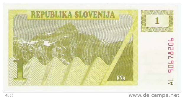Slovénie Billet 1 Tolar 1990 NEUF - Slowenien