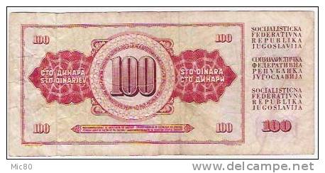 Yougoslavie 100 Dinars 12 VIII 78 (série BA) - Yougoslavie