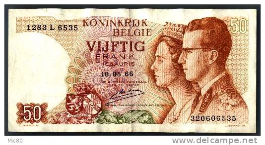 Belgique Billet 50 Francs 16/05/1966 - Autres & Non Classés