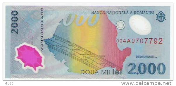 Roumanie Billet 2000 Lei 11/8/1999 NEUF - Romania