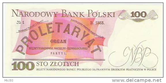Pologne Billet 100 Zlotych 1988 NEUF - Poland