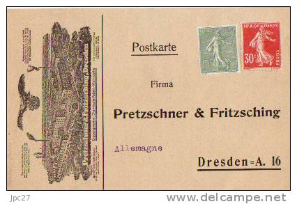 CPA POSTKARTE Firma PRETZSCHNER & FRITZSCHING DRESDEN - Dresden