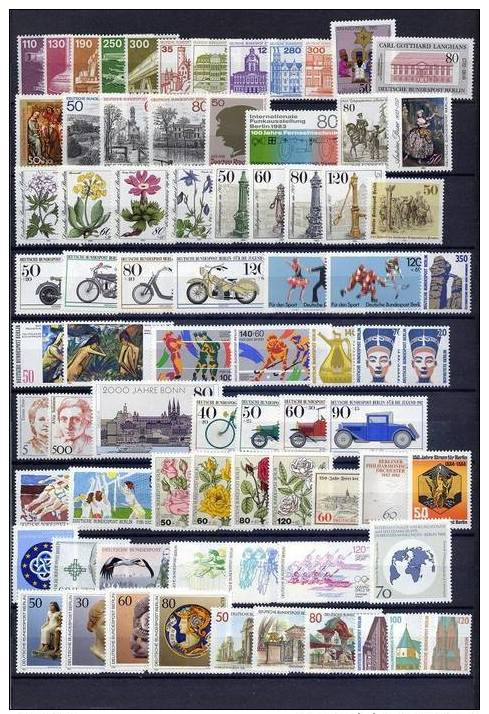 Berlin, Berlin, Collection Of 161 Stamps And 1 Block, MNH - Ongebruikt