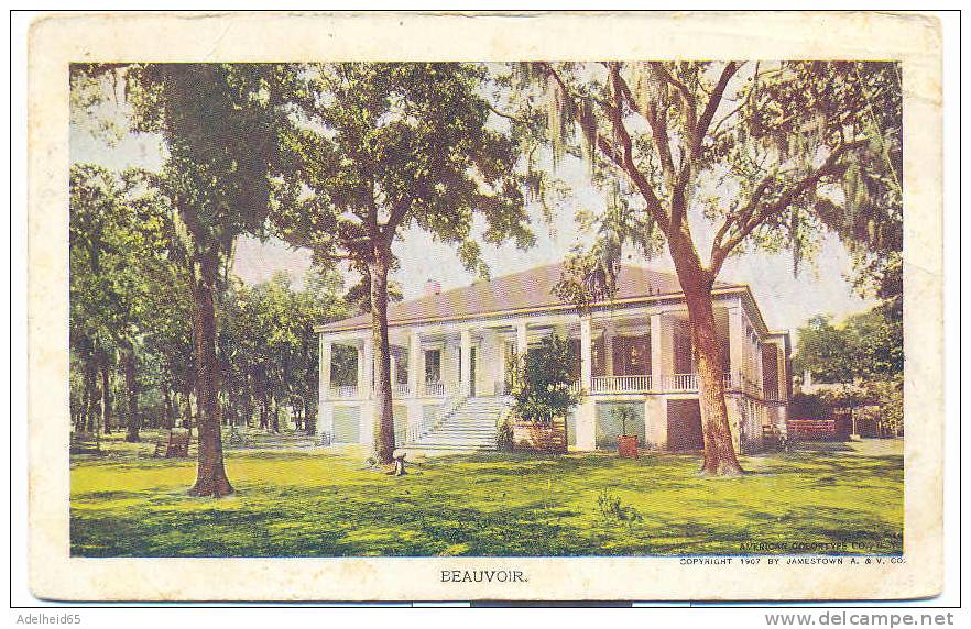 Official Souvenir Post Card Jamestown Exposition 1907, Norfolk, VA N° 51 Beauvoir - Norfolk