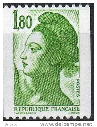 ROULETTE:  "LIBERTE" N° 2378 - 1,80 Vert. - Coil Stamps