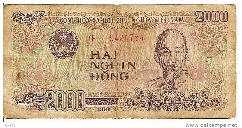 2000 Dông   "SUD VIET-NAM"   1988   Usagé - Vietnam
