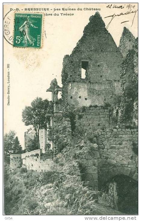 Bressuire - Les Ruines Du Chateau , La Chambre Du Trésor  ,  , Jx126 - Bressuire