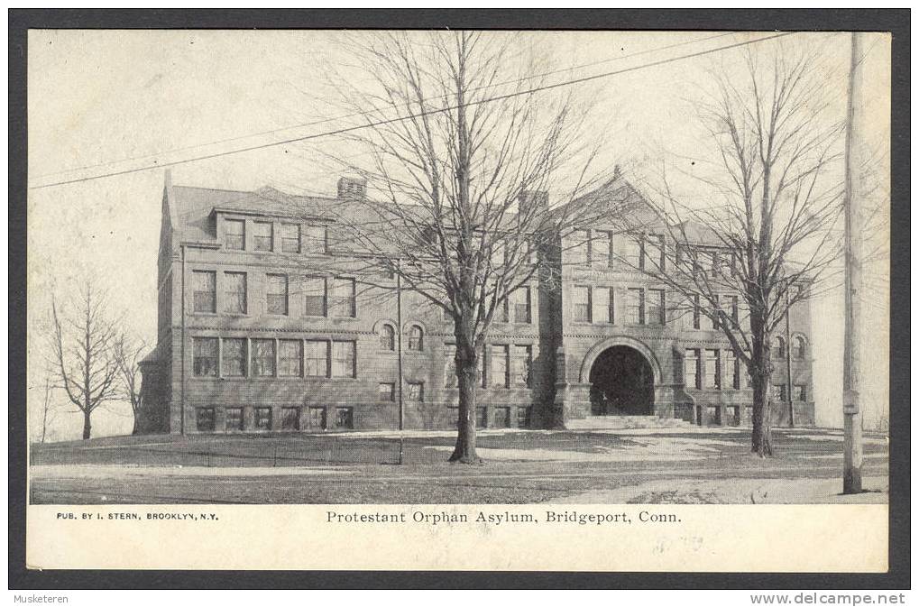 United States US Protestant Orphan Asylum Bridgeport Connecticut Old Perfect Mint Card I. Stern - Bridgeport