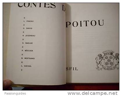 272/026/000 CONTES DE POITOU  ANCIEN SANS DATE  PINEAU, DAVID, JOZEREAU, BAELDE, BEGUIER, BERTRAND, DAVAIL. - Poitou-Charentes