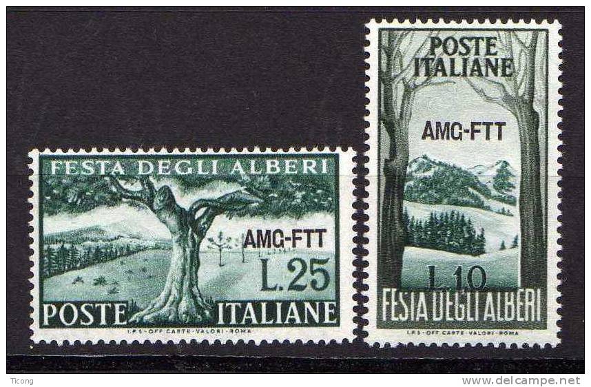 FETE DES ARBRES 1951 ITALIE - SURCHARGE TRIESTE - Nuovi