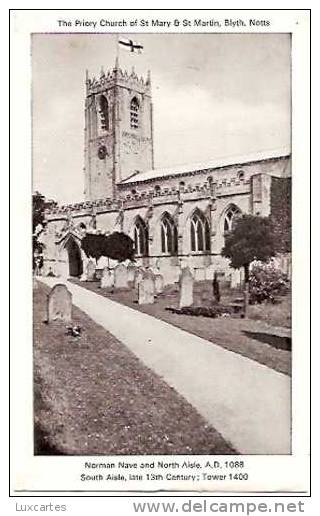 THE PRIORY CHURCH OF ST. MARY & ST. MARTIN . BLYTH . NOTTS - Other & Unclassified