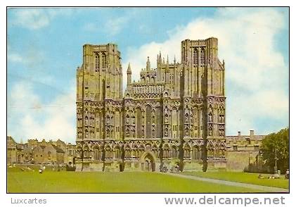 THE WEST FRONT .WELLS CATHEDRAL. - Wells