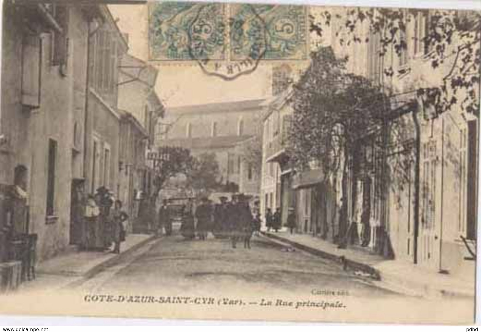 83 . SAINT-CYR . La Rue Principale  . Animée . - Saint-Cyr-sur-Mer