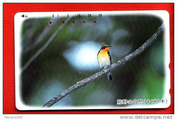 Japan Japon  Telefonkarte Télécarte Phonecard Telefoonkaart - Bird  Vogel  Oiseau - Songbirds & Tree Dwellers