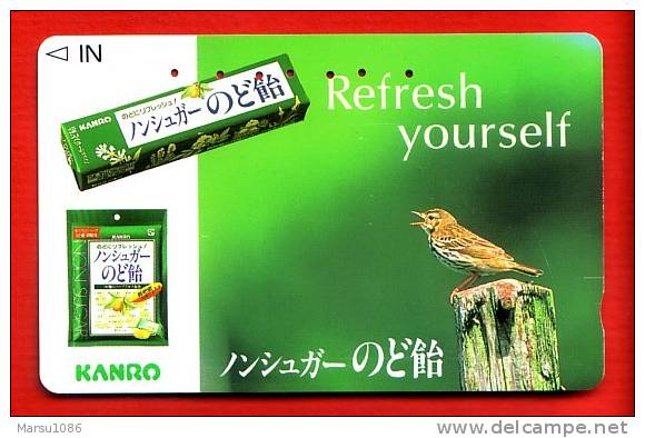 Japan Japon  Telefonkarte Télécarte Phonecard Telefoonkaart - Bird  Vogel  Oiseau - Uccelli Canterini Ed Arboricoli