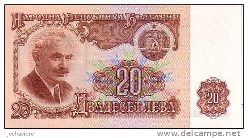 BULGARIE  20 Leva  Daté De 1974   Pick 97     ***** BILLET  NEUF ***** - Bulgarije