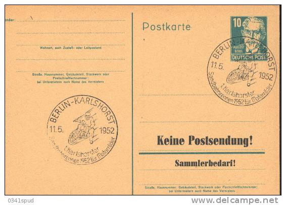 1952  Allemagne  Berlin  Karlshorst   Motociclismo Motocyclisme Motorcycling - Moto