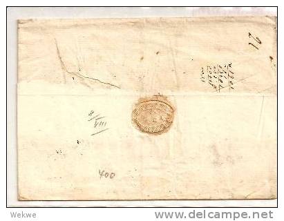Rl168/- RUSSLAND - St. Petersburg 1823 P.P.P.P. Via Memel, Paris Nach Bordeaux - Briefe U. Dokumente