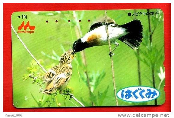 Japan Japon  Telefonkarte Télécarte Phonecard Telefoonkaart - Bird  Vogel  Oiseau - Passereaux