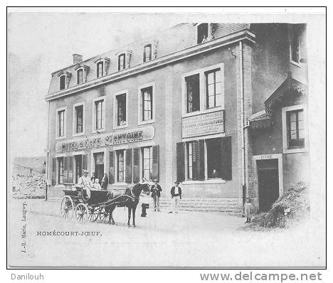 54 // HOMECOURT JOEUF, Hotel Café Saint Antoine, JB Marie édit, ANIMEE -- Carte Précurseur ** - Homecourt