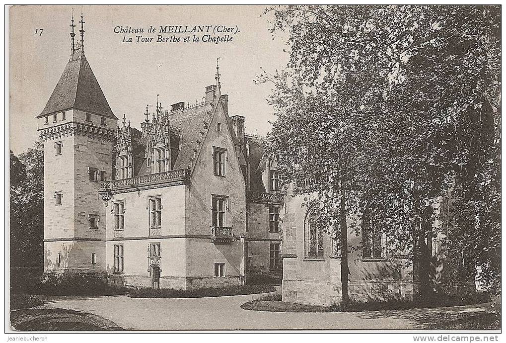 C . P . A   (  MEILLANT  " Château - La Tour Berthe Et La Chapelle " Belle Prise De Vue -carte Comme Neuve ) - Meillant