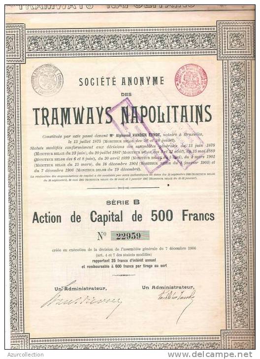 TRAMWAYS NAPOLITAINS - Ferrovie & Tranvie