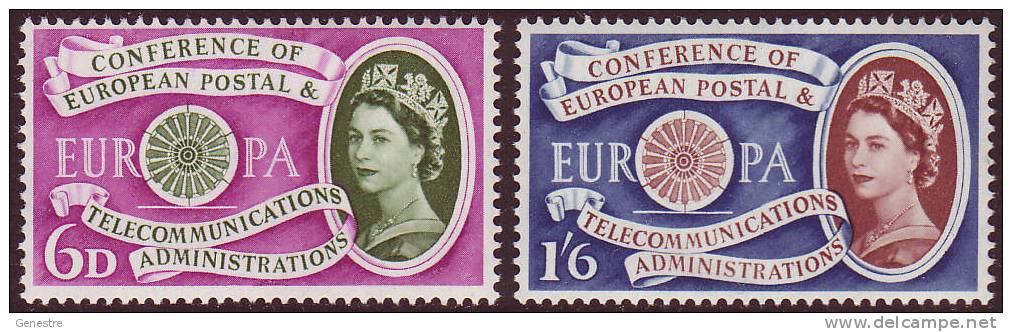 Grande-Bretagne - Y&T   357 à 358 (SG  621 à 622)  ** (MNH) - Europa / CEPT - Unused Stamps