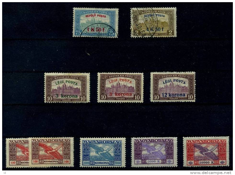 HUNGARY  AERO OLD  FIRST ISSUES MINT HINGED (*) - Unused Stamps