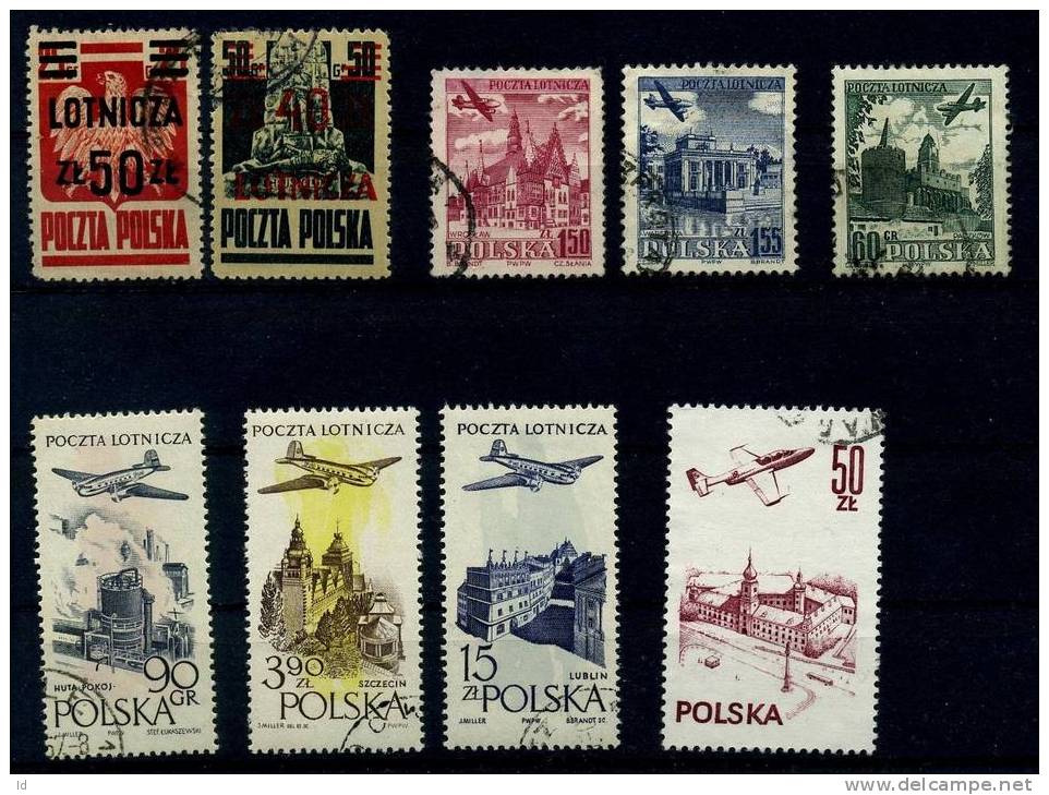 POLAND AERO OLD  LOT (2 SCANS) - Used Stamps