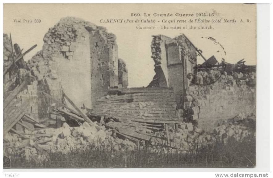 CARENCY    CE QUI RESTE DE L EGLISE - Autres & Non Classés