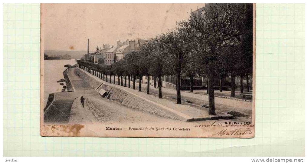 Yvelines, Mantes, Promenade Du Quai Des Cordeliers - Mantes La Ville