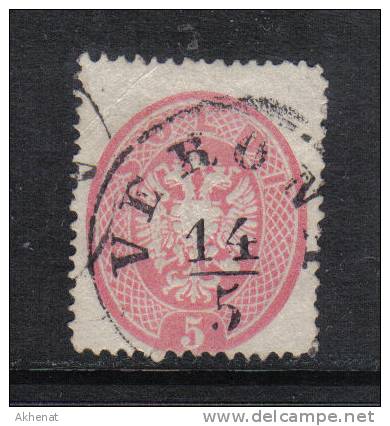 ASI834 - LOMBARDO VENETO 1863, Il 5 Soldi N. 38  Dent 14. - Lombardo-Vénétie