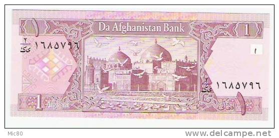 Afghanistan Billet 1 Afghani 07/10/2002 NEUF - Afghanistan