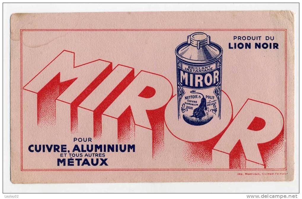 MIROR Pour Cuivre, Aluminium Et Tous Autres Métaux - Limpieza