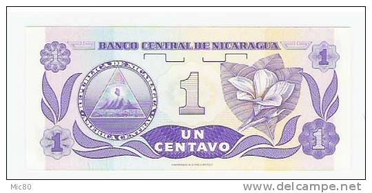 Nicaragua Billet 1 Centavo 1991 NEUF - Nicaragua