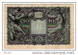 Italie Billet 10 Lires 1944 Tb - Italië – 10 Lire