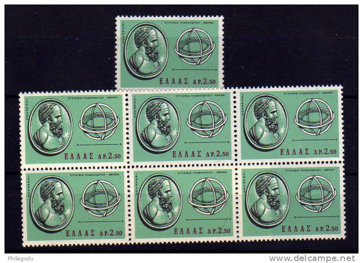 Grèce 1965, Planétarium Eughenides ++ 870 ** ++  892  Postfrich - Unused Stamps