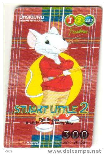 THAILAND 300 BAHT  RAT  ANIMAL  DISNEY CARTOON  "STUART LITTLE 2"     READ DESCRIPTION !! - Thaïlande