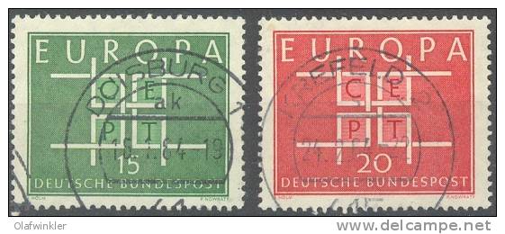 FRG/RDA/BRD 1963 Europa  Mi 406-7 / Sc 867-8 / YT 278-9 Gestempelt / Oblitéré / Used - 1963