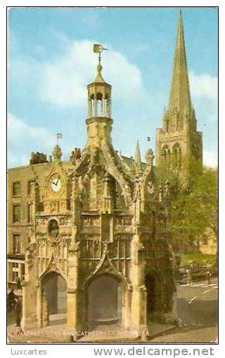 MARKET CROSS AND CATHEDRAL. CHICHESTER. - Chichester