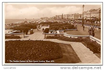 THE SUNKEN GARDENS & HOVE LAWNS LOOKING WEST .  47A. - Sonstige & Ohne Zuordnung