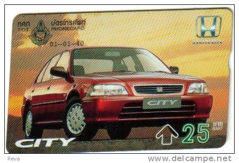THAILAND  25 BAHT  CAR  TRANSPORT   CALENDAR 1997 BACK  L&G EARLY CARD  READ DESCRIPTION !! - Thailand
