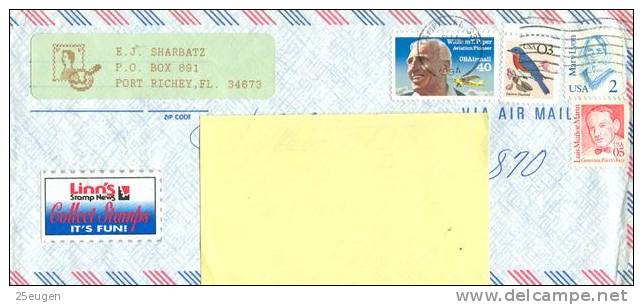 UNITED STATES 1994  COVER SENT TO POLAND - Covers & Documents