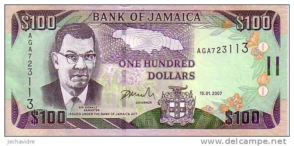 JAMAÏQUE  100 Dollars  Daté Du 15-01-2007    Pick 84     ***** BILLET  NEUF ***** - Jamaica