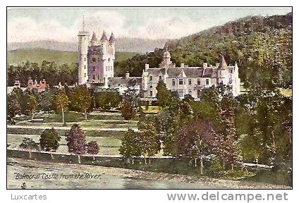 BALMORAL CASTLE FROM THE RIVER. - Aberdeenshire