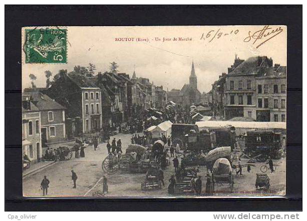 27 ROUTOT Jour De Marché, Place, Bien Animée, Ed Douthwaite, 1910 - Routot