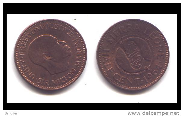 HALF CENT 1964 - Sierra Leone