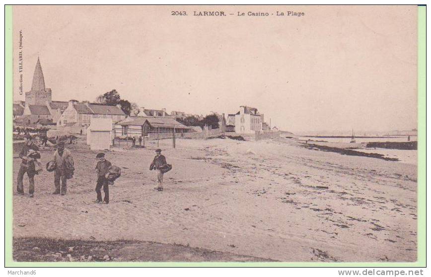 MORBIHAN.LARMOR.LE CASINO LA PLAGE Cp Décollé A Moitié état - Larmor-Plage