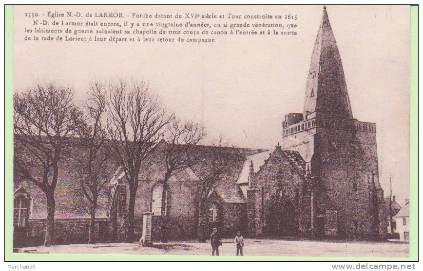 MORBIHAN.LARMOR.PORCHE DE L EGLISE DATANT DU XVIe SIECLE - Larmor-Plage