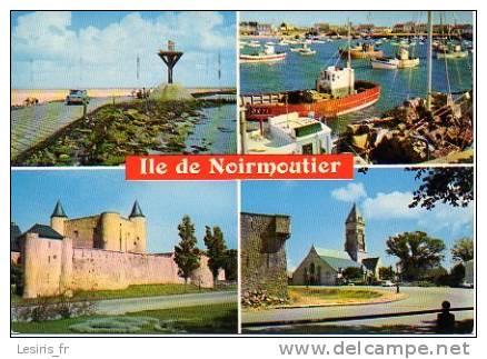 CP - PHOTO - ILE DE NOIRMOUTIER - LE GOIS - LE PORT DE L'HERBAUDIERE - LE CHATEAU - L'EGLISE - MULTIVUES - 85/211 - Ile De Noirmoutier